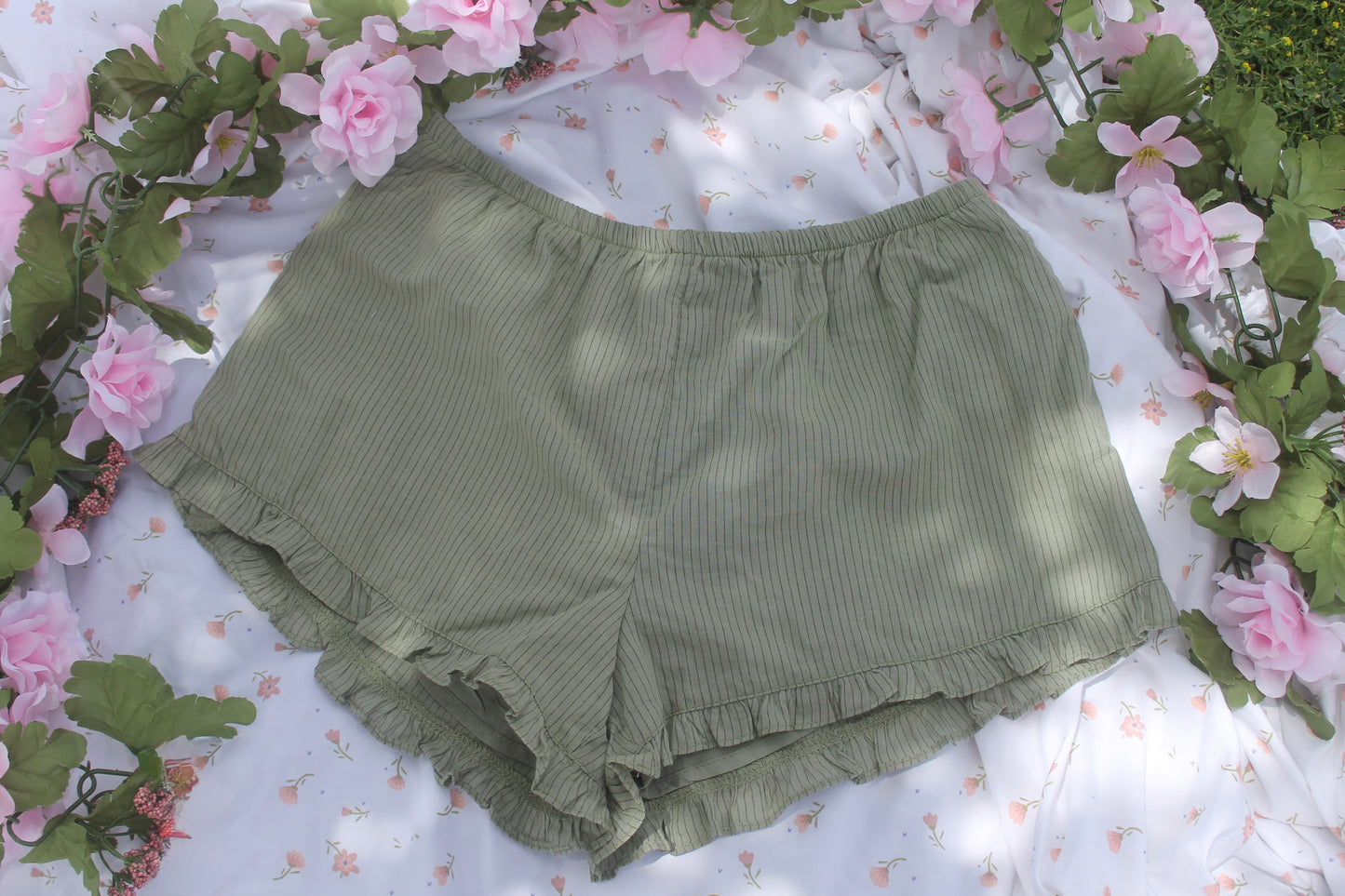 Meadow Green Micro Shorts