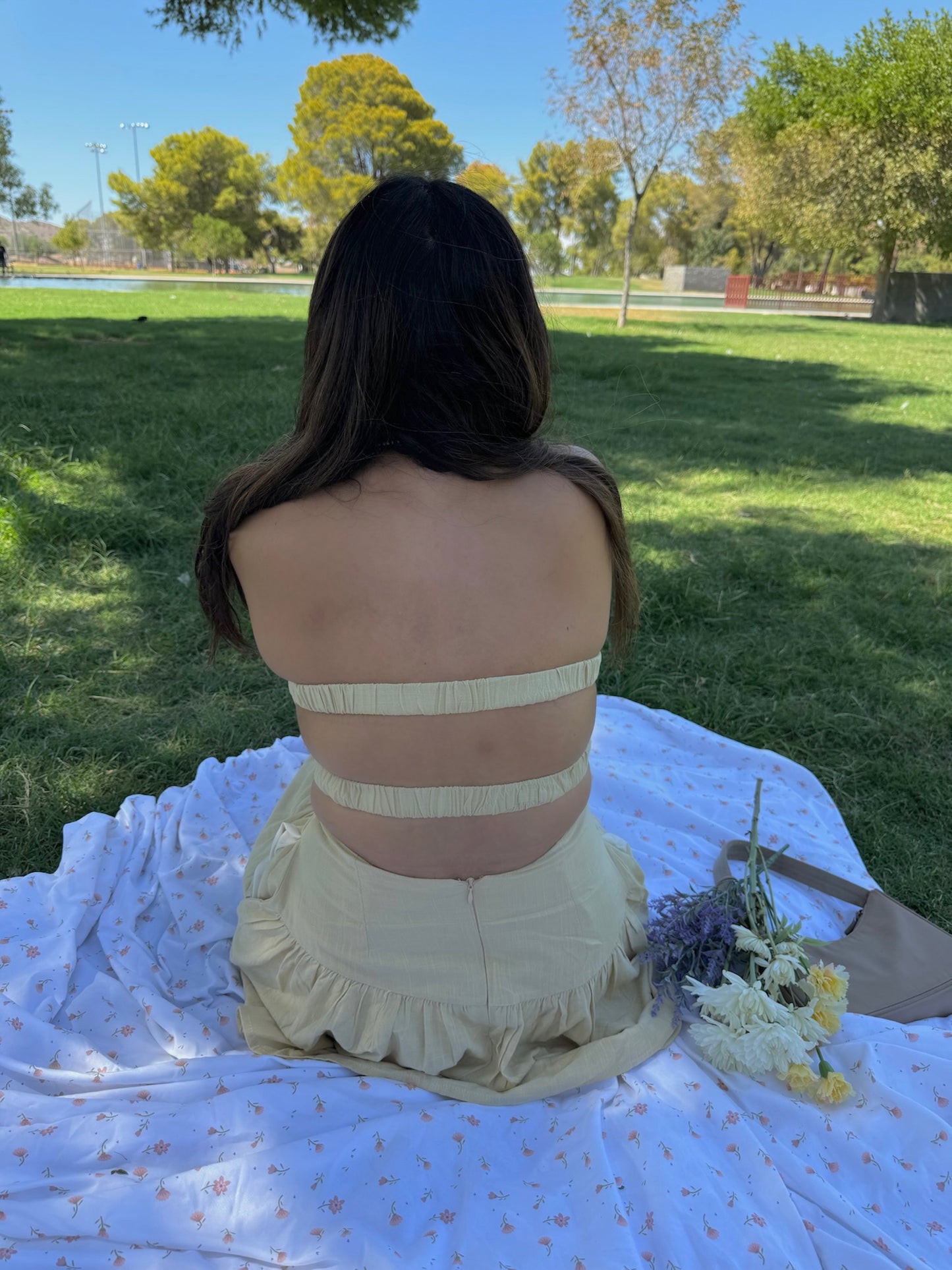 Soft Lemon Mini Dress 🍋