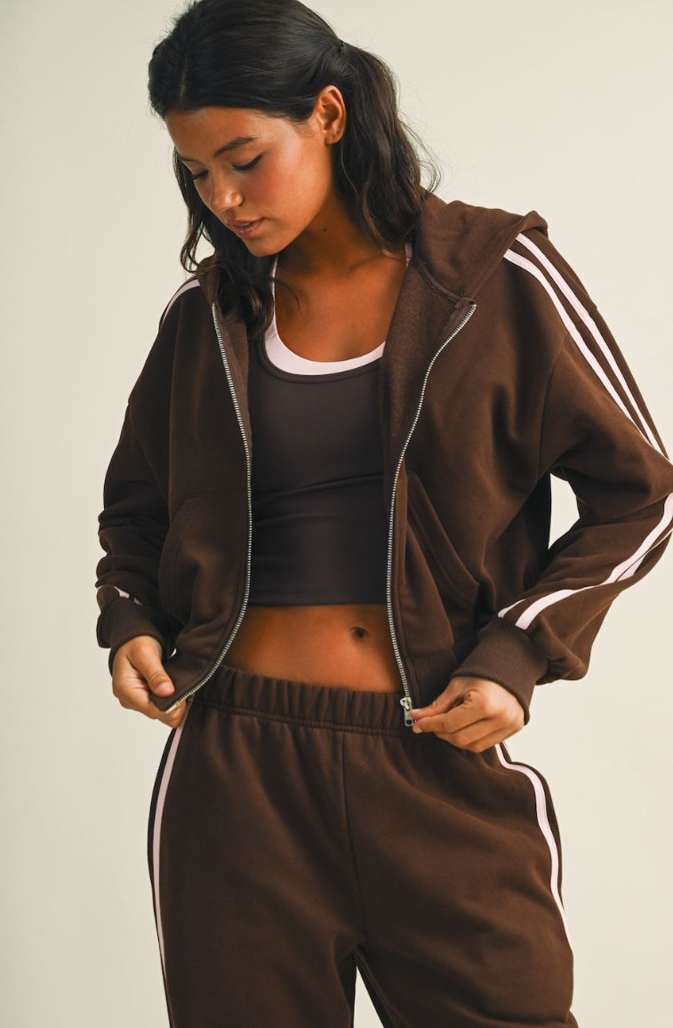 Strawberry Mocha Zip-Up