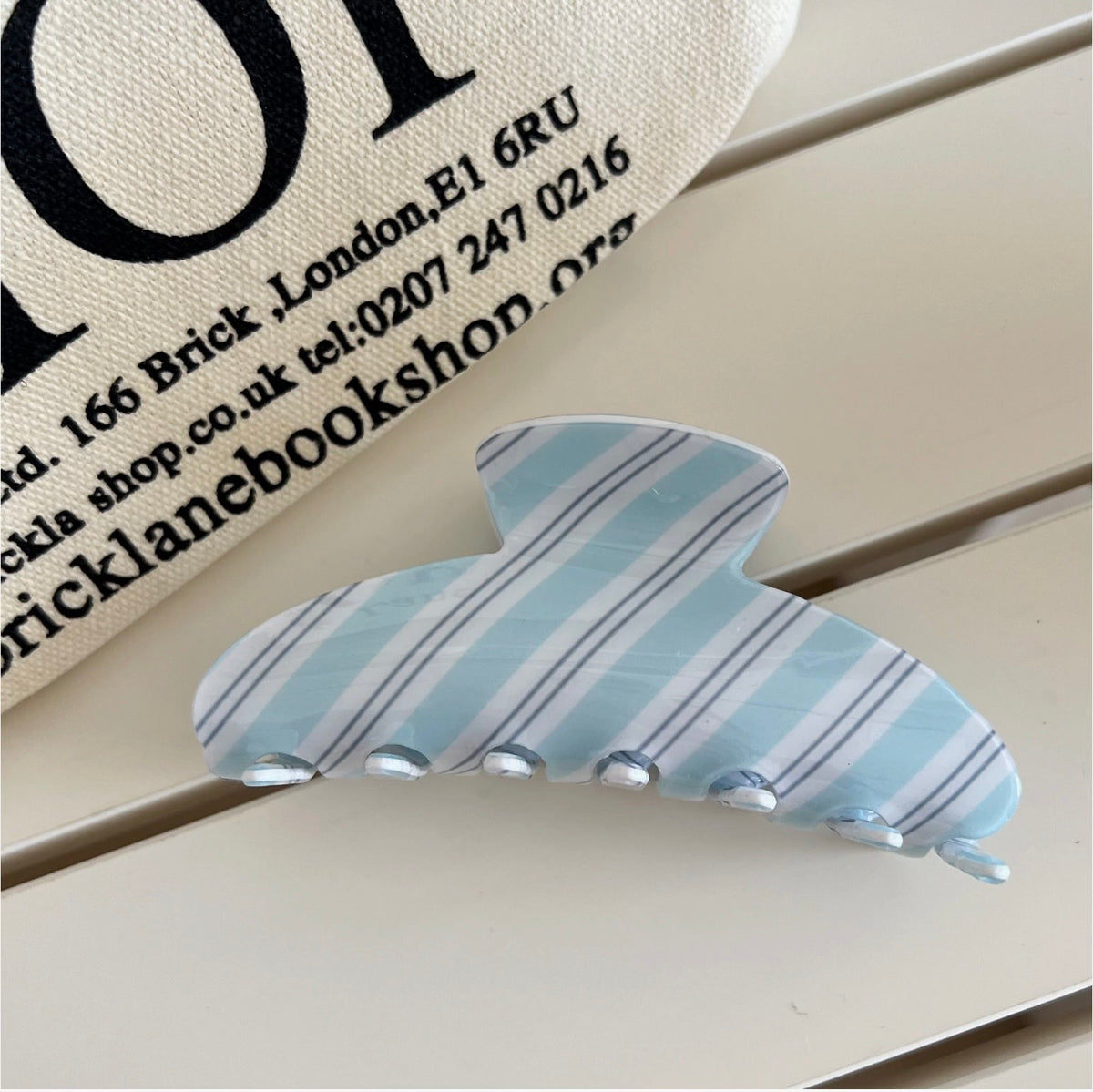 Coastal Stripe Claw Clip