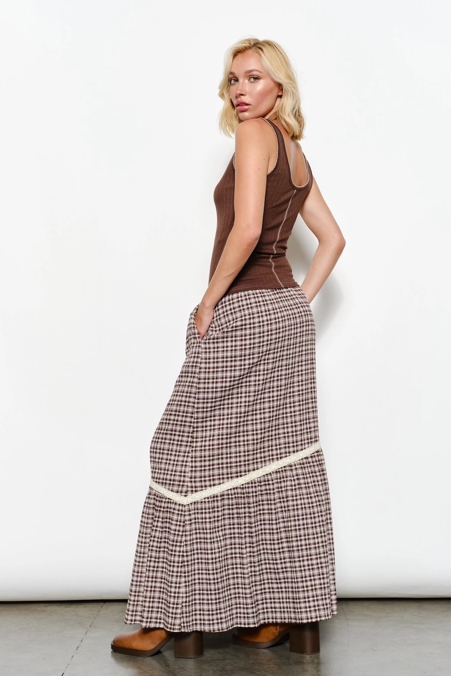 Harvest Plaid Maxi 🌾
