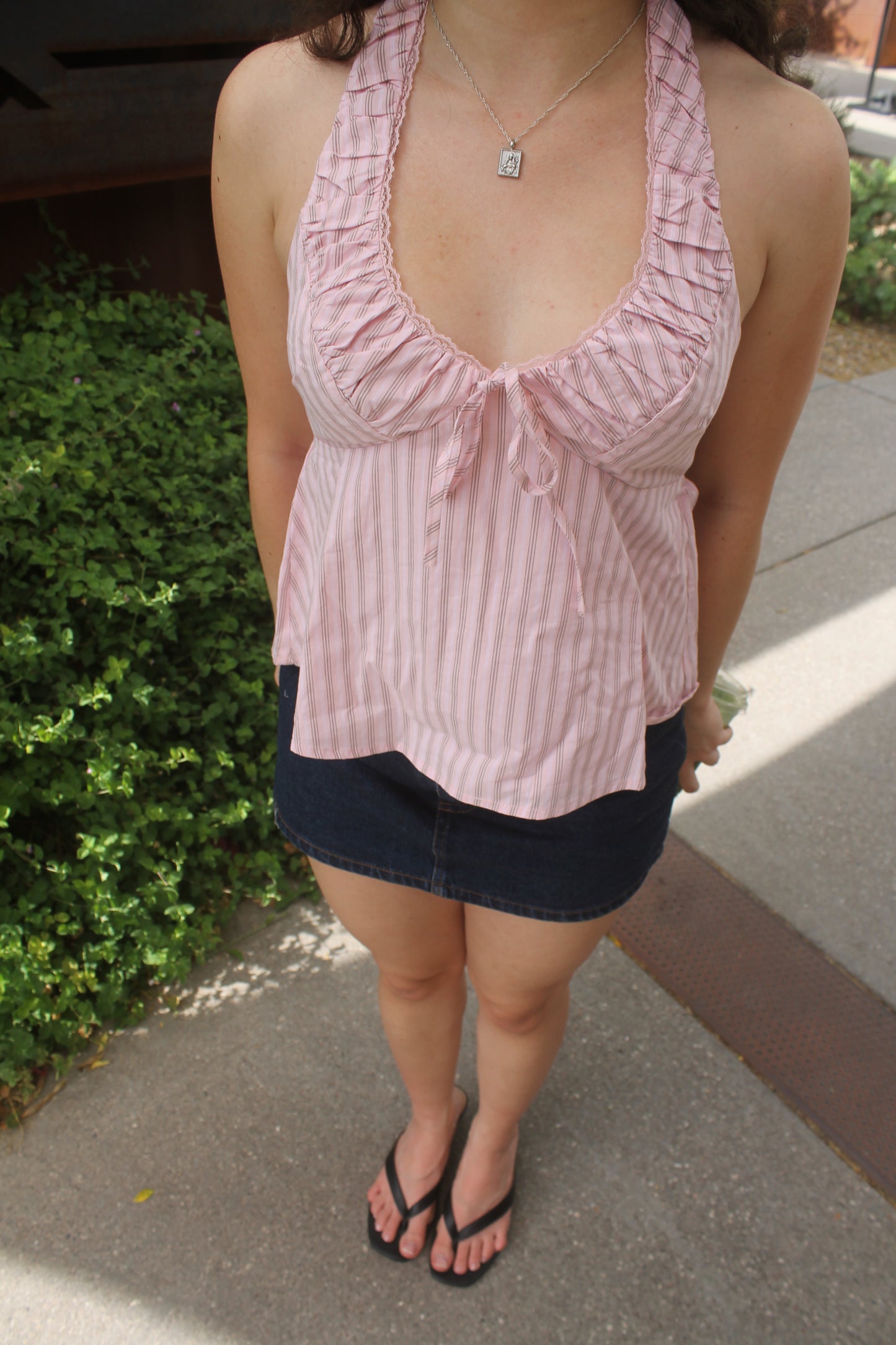 Rosalie Striped halter top🌸✨