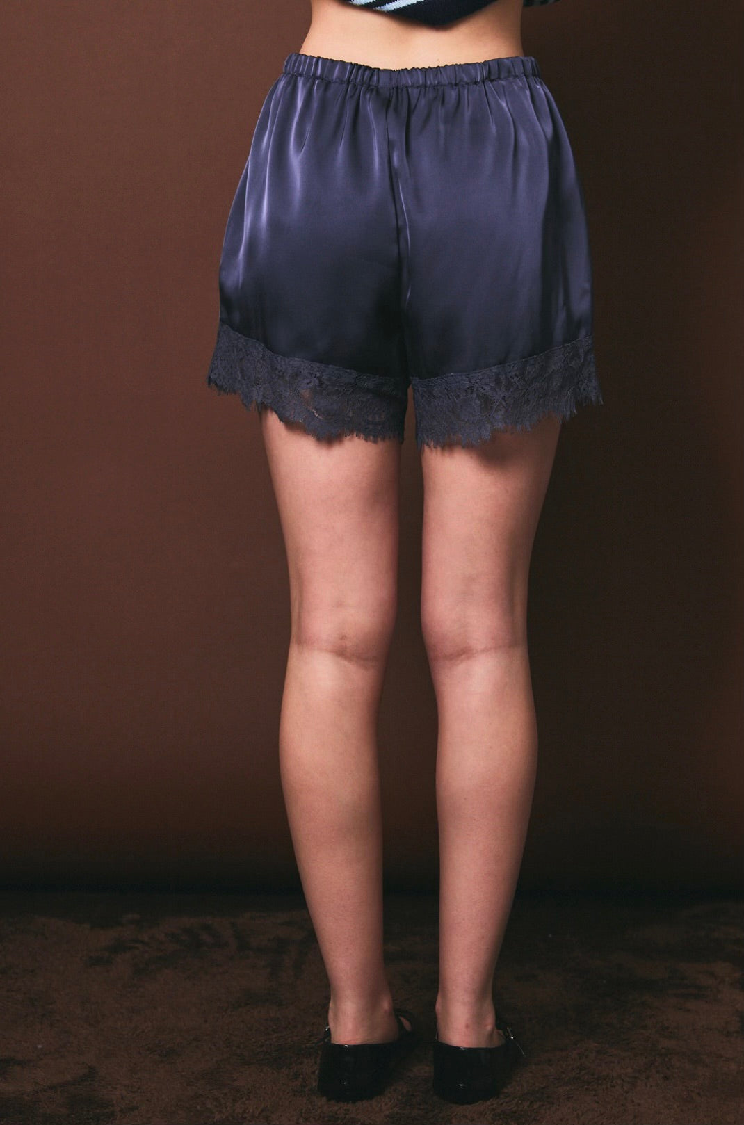 Midnight in Paris Satin Shorts🌙