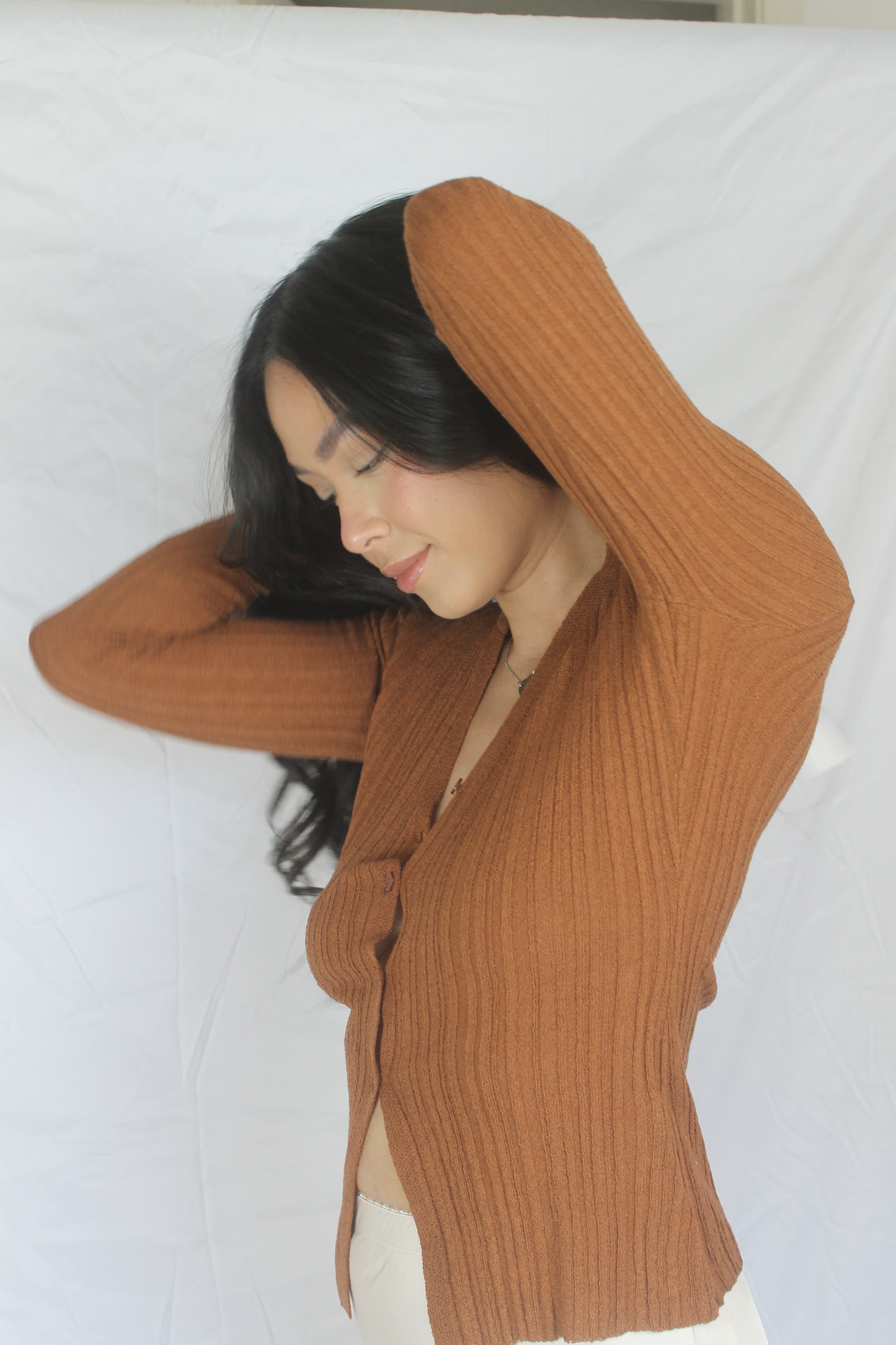 Brat Brown Cardigan