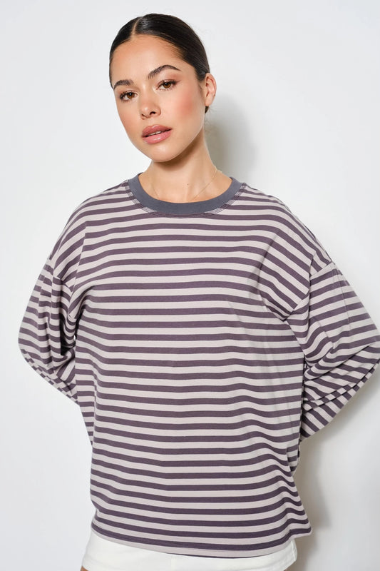 Off Duty Striped Long Sleeve