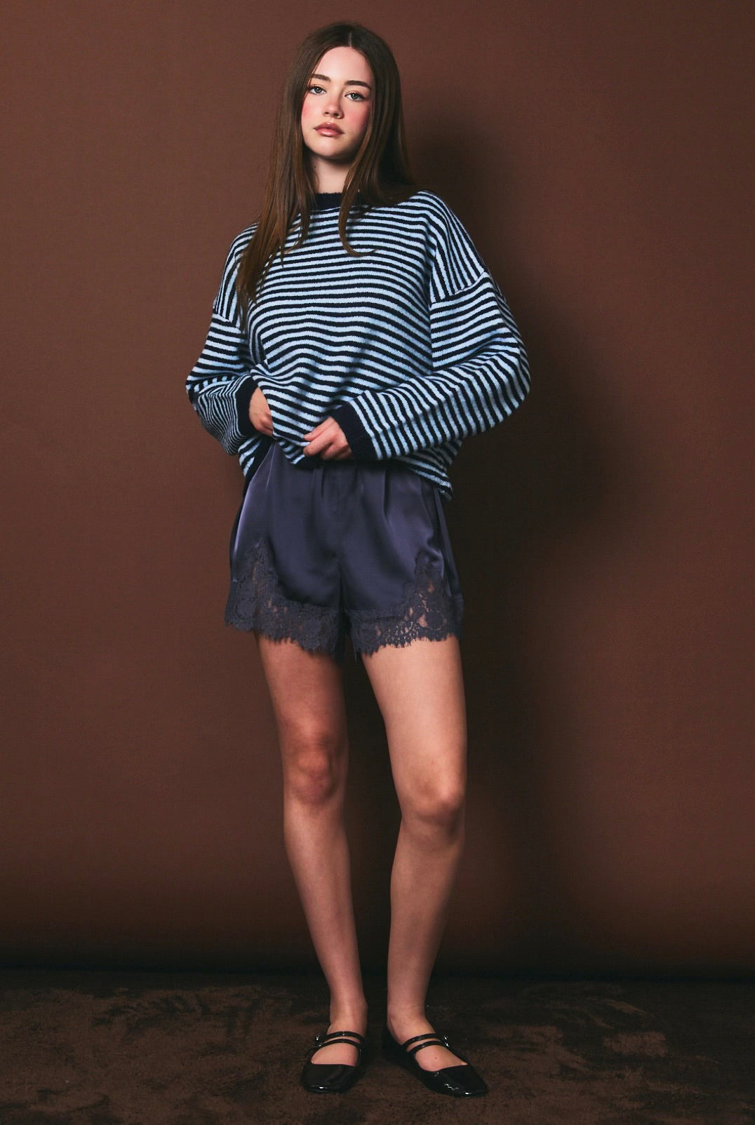 Midnight in Paris Satin Shorts🌙