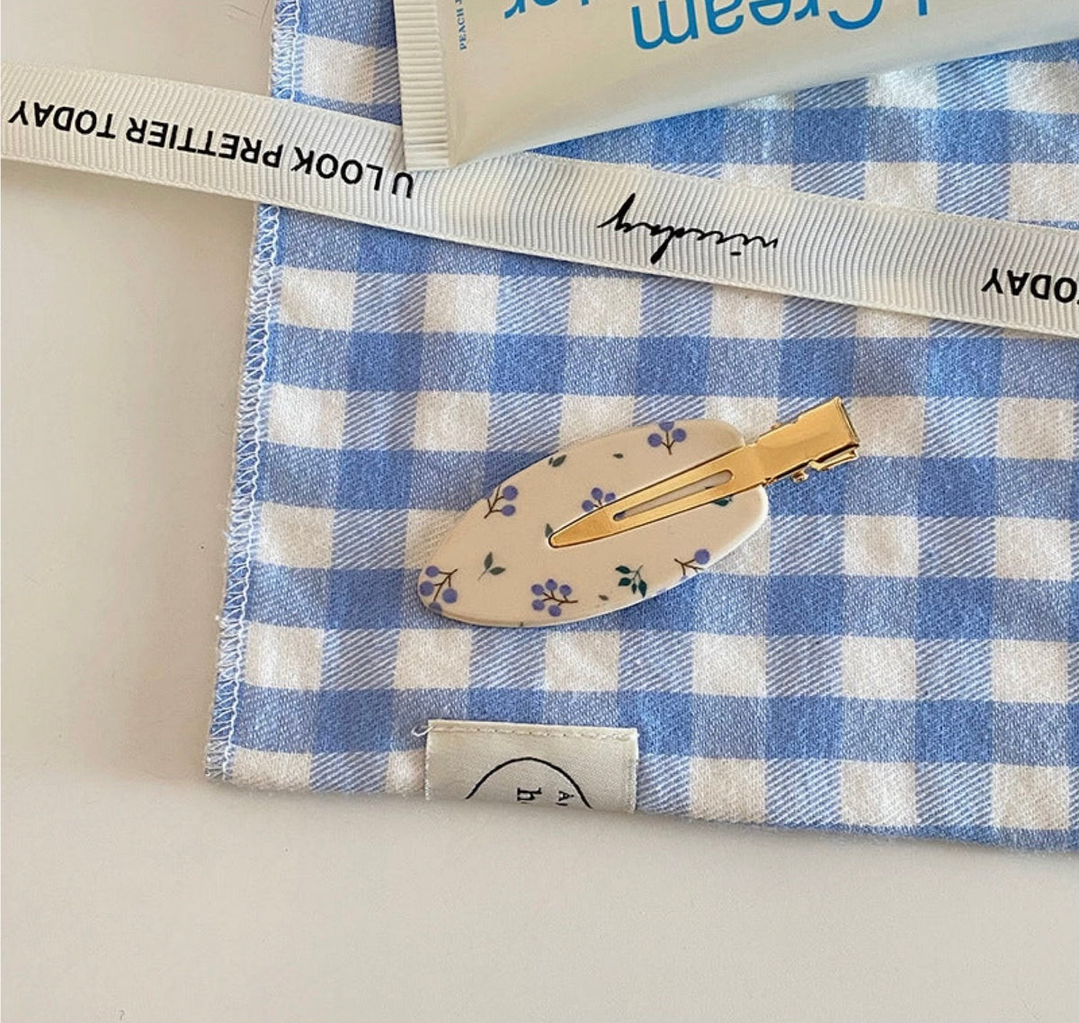 Blueberry Picnic Hair Clip