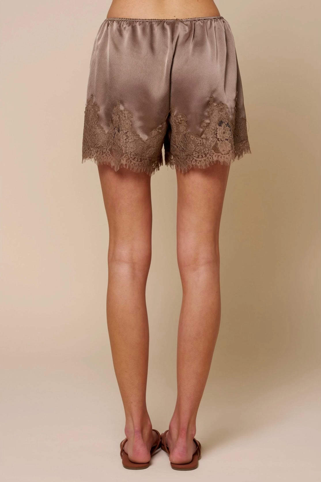 Amélie Satin Lace Shorts
