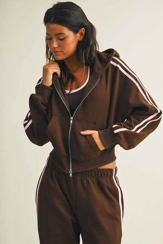 Strawberry Mocha Zip-Up
