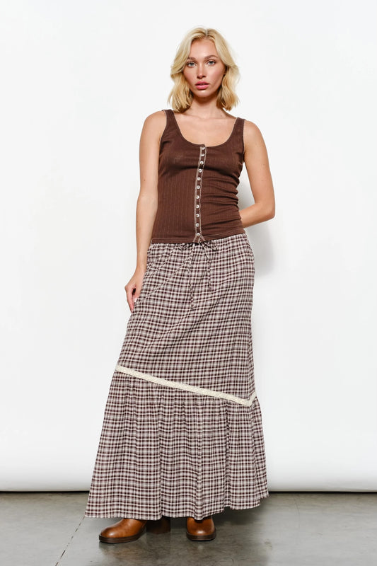 Harvest Plaid Maxi 🌾